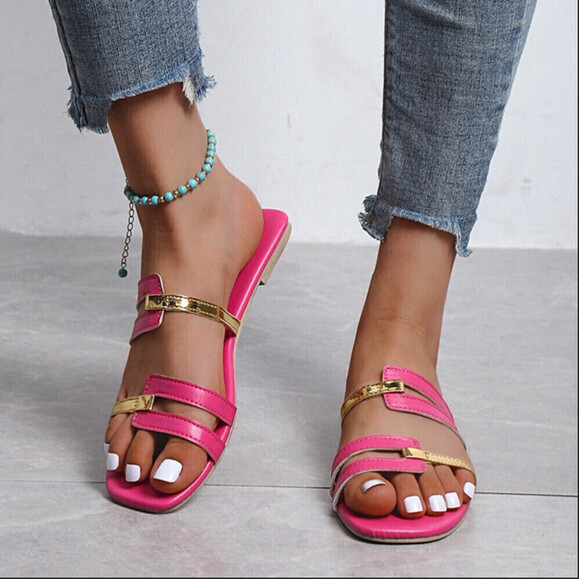 Beach Sandals In Pink - Picture 1 of 5